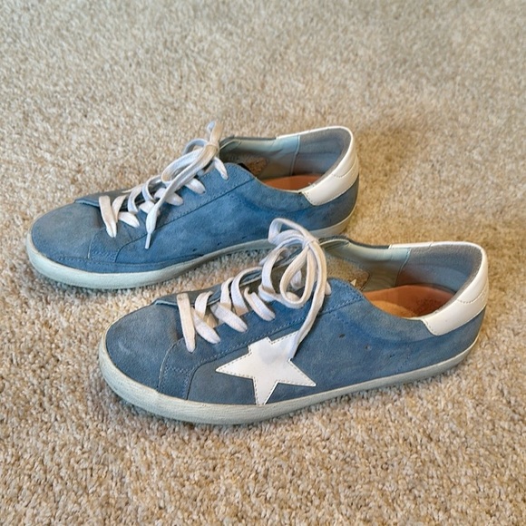 Golden Goose Shoes - Golden Goose light blue sneakers